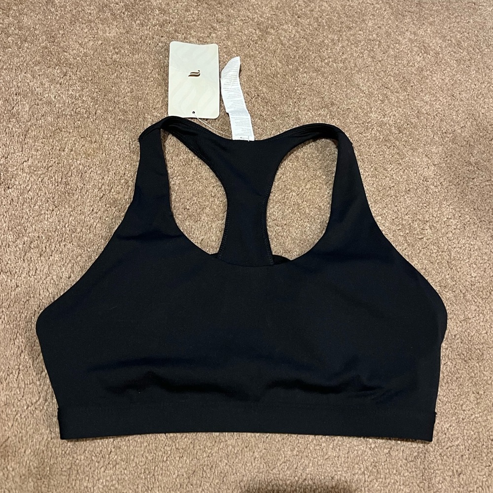 Fabletics Black Sports bra - NEW with tags